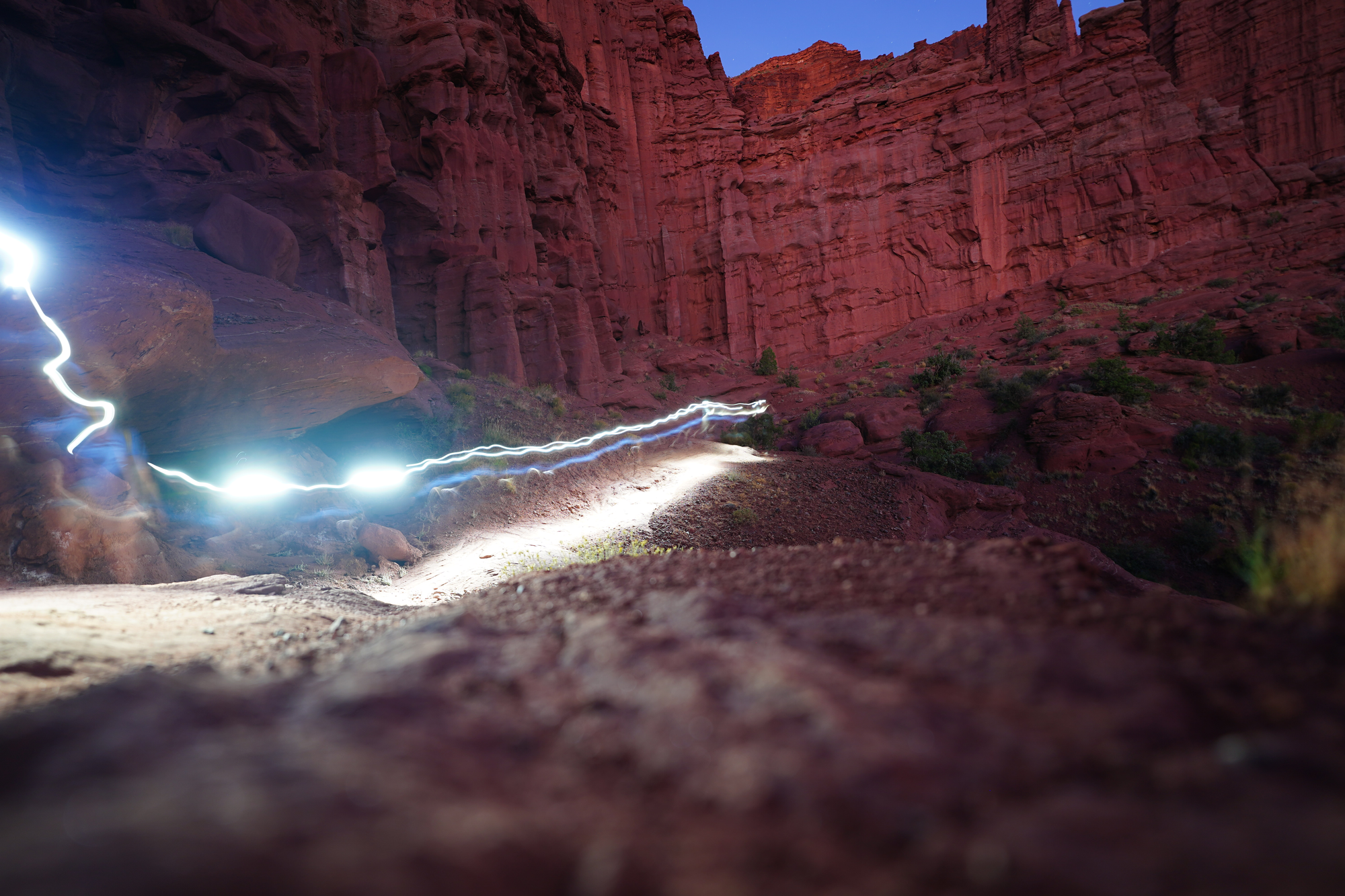 Twilight — Fisher Towers, Moab, UT