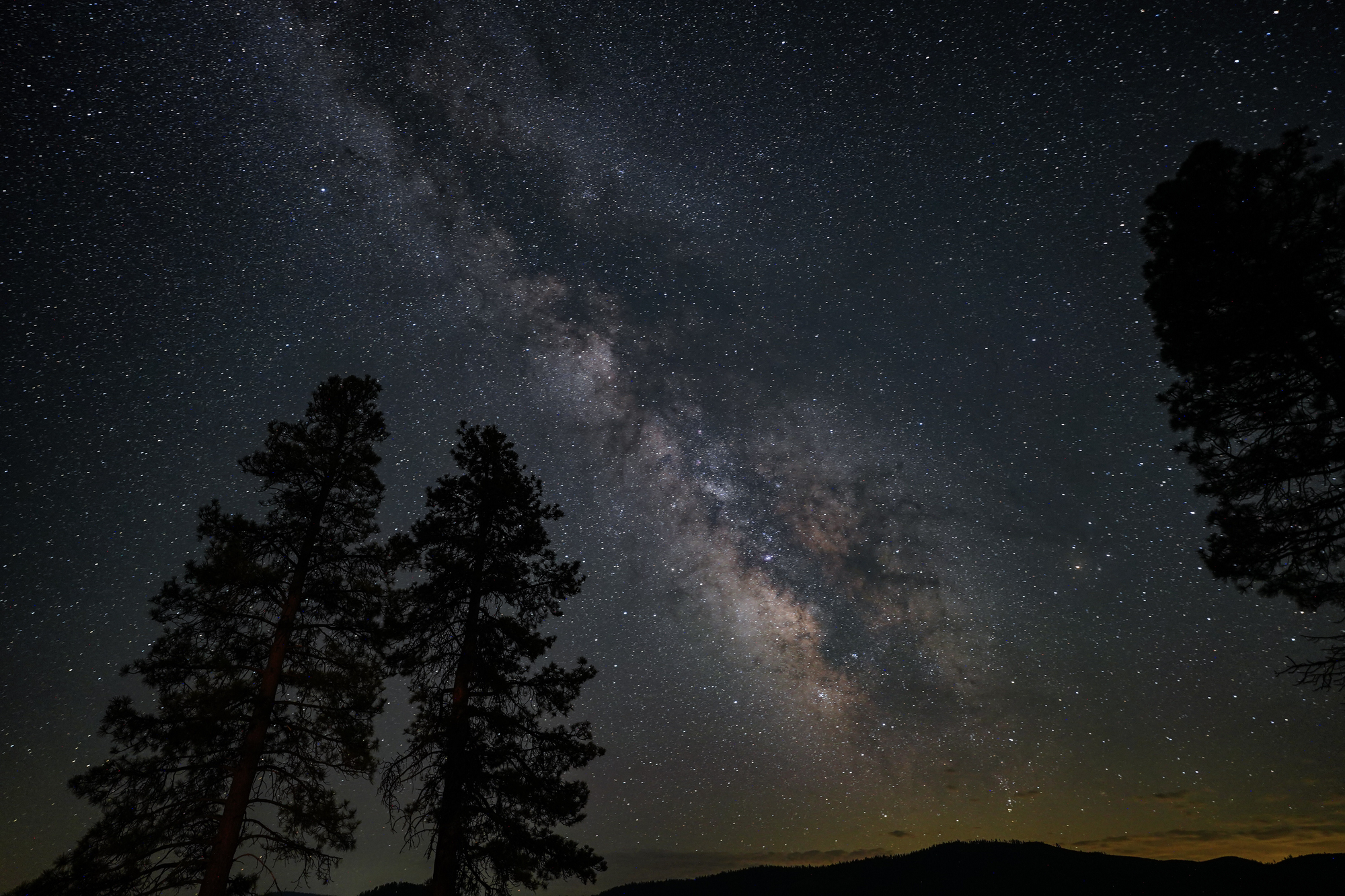Night sky — Lake Almanor, California